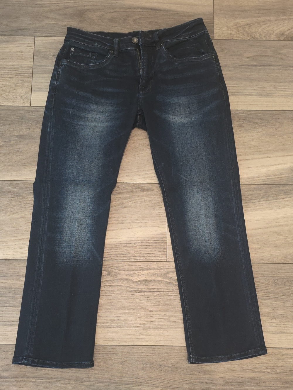 Buffalo David Bitton Men's Dark Blue Straight Jeans